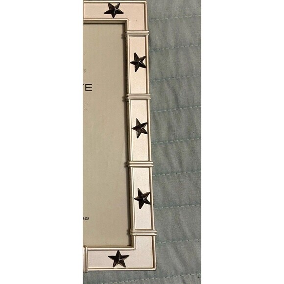 Furio Silvertone 5 in X 7 in Decorative Metal Star Rhinestone Picture Frame New - Picture 3 of 11